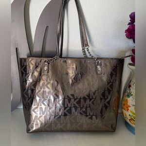 Michael Kors Metallic Purse Brown